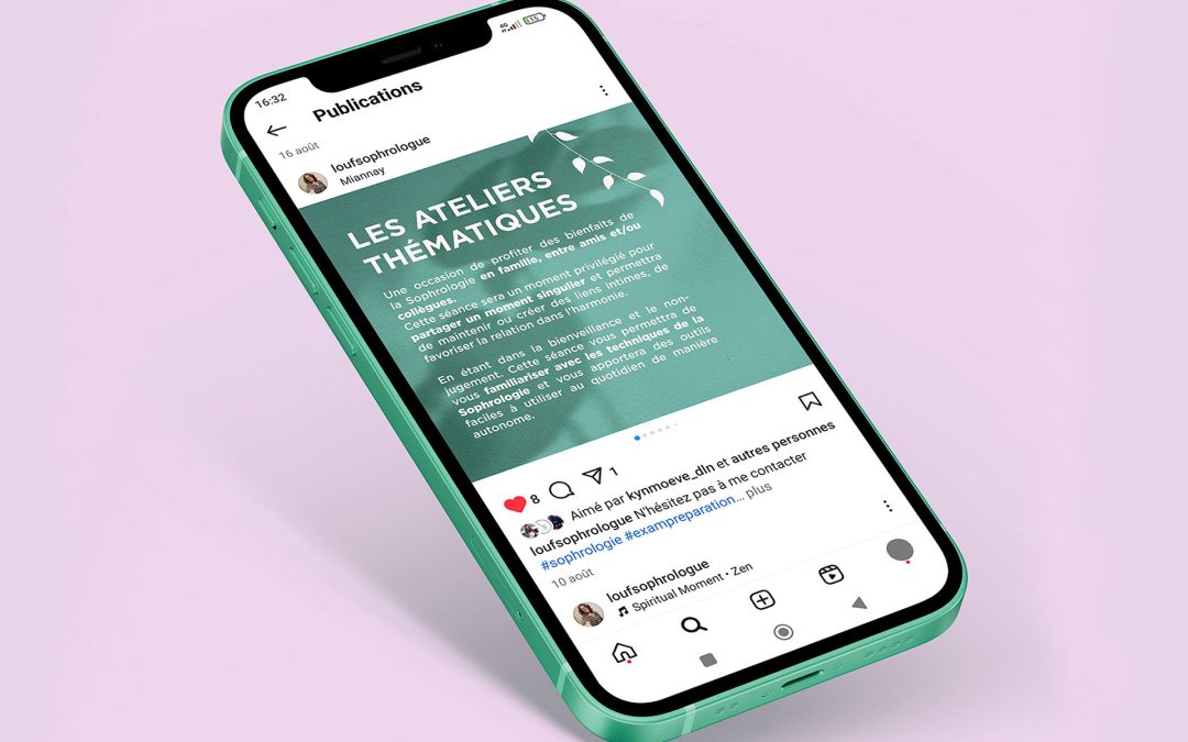 Identité visuelle pour une sophrologue et praticienne reiki